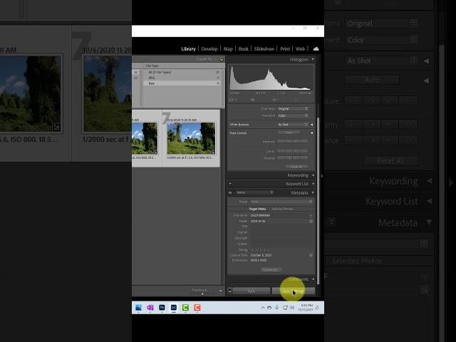 Adobe Lightroom Shorts - How to Copy Settings to a Group of Photos in Lightroom