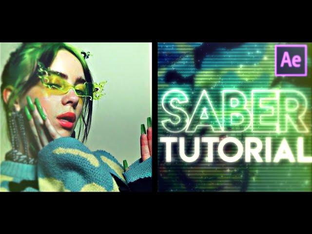 Saber Text Tutorial After Effects (easy)