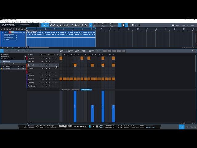 Studio One Version 4 - der Pattern Editor