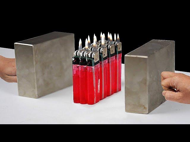 Super Magnets meets Lighters [ TRY NOT TO GET SATISFIED !  ]