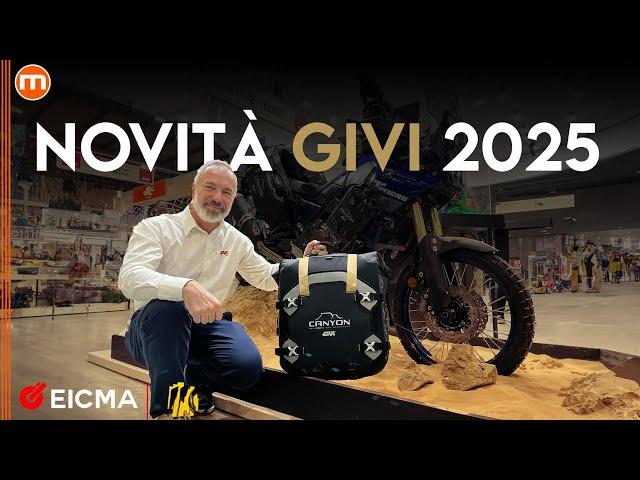 GIVI | Il video unboxing delle novità 2025 Alpina, Canyon e V49 Air a EICMA 2024