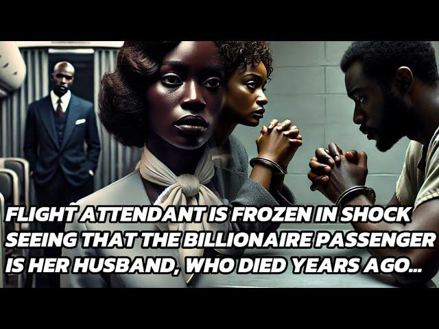 FLIGHT ATTENDANT IN SHOCK SEEING THAT THE BILLIONAIRE PASSENGER IS HER HUSBAND, WHO DIED. #folktales