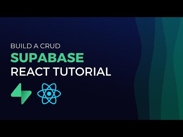 React Supabase CRUD Tutorial | Supabase Beginner Tutorial