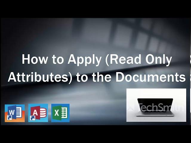 How to Set (Read Only Attribute) To the Documents.