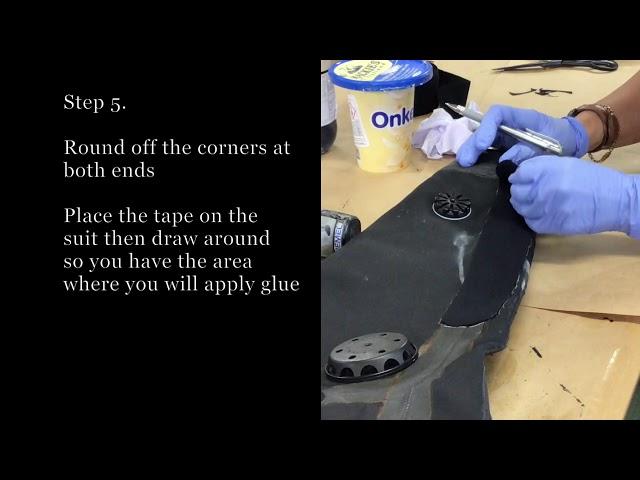 How to repair a seam leak on a membrane suit