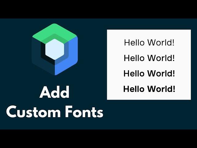 Add Custom Fonts | Jetpack Compose | Code Along