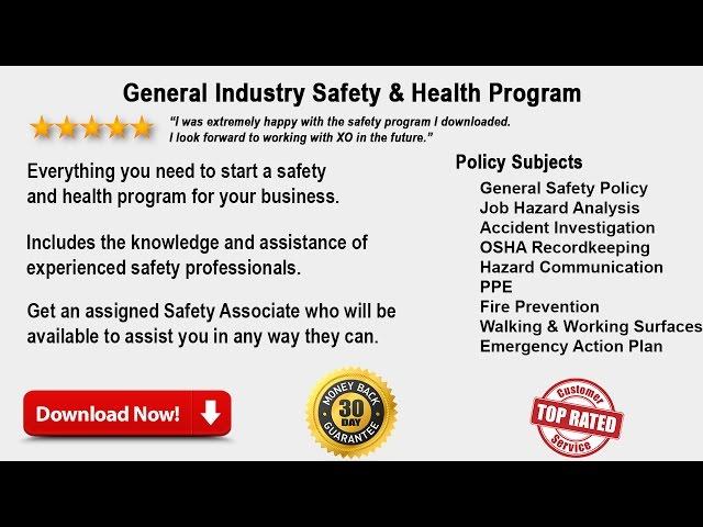 General Industry Safety and Health Program