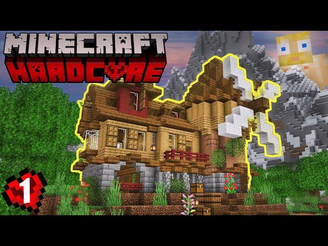 The BEST START EVER In Minecraft HARDCORE Let’s Play - EPISODE 1