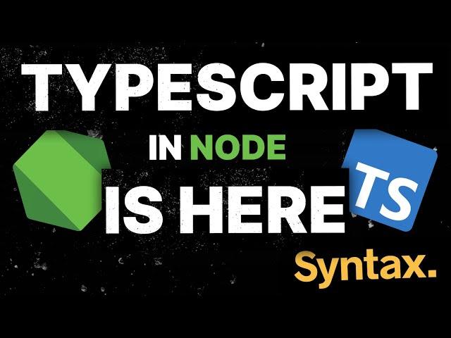 TypeScript in NodeJS has Arrived In Nightlies