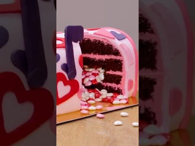 Epic Illusion Cakes:, Valentines Day Mailbox | Part 1 | Nyam Nyam #cake #cakedecorating #nyamnyam