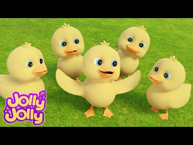  Five Little Ducks + More | Jolly Jolly Kids Songs  | Fun & Educational Nursery Rhymes