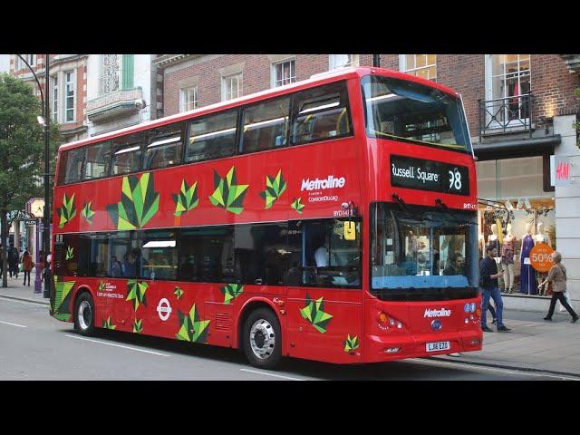 BYD Electric London Bus Route 98 Metroline BYD1473 LJ16 EZO