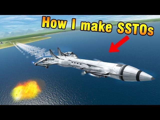 KSP: How I design/build SSTOs  (ft. 208-seat Eeloo SSTO)