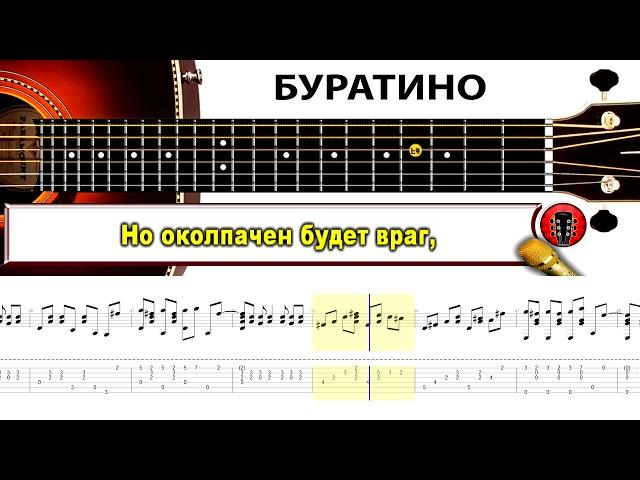 БУРАТИНО! из фильма - Приключения Буратино / Аранжировка на гитаре.