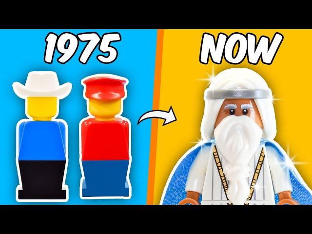 The EVOLUTION of LEGO MINIFIGURES...