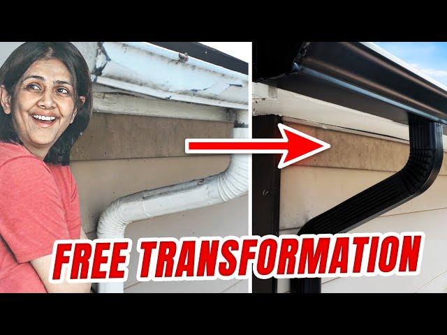 "Why For FREE?" | We Replaced Damaged GUTTERS Completely FREE For This FAMILY