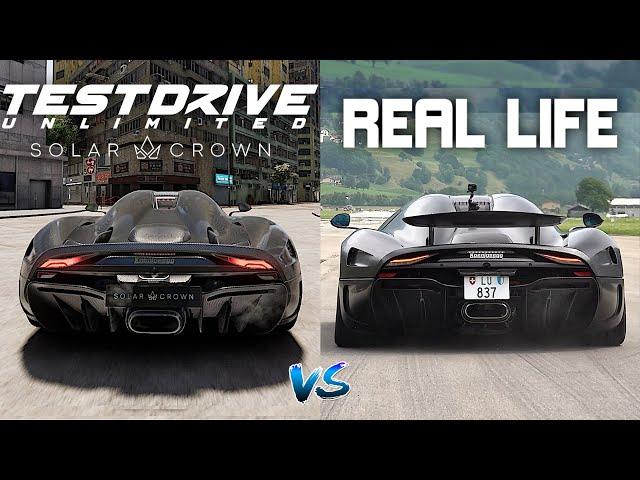 Test Drive Unlimited Solar Crown vs REAL LIFE car Exhaust Sounds Direct Comparison!  *TDU 2024*