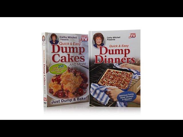 "Dump Dinners" and "Dump Cakes" Quick   Easy Cookbook Duo