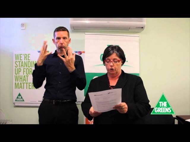 Greens MP Colleen Hartland answers questions from Victorian Deaf Community