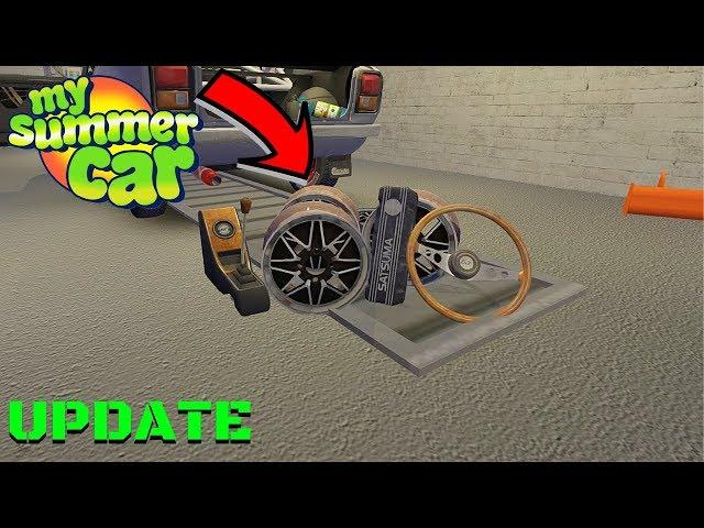 NEW RIMS - GT COVER, CENTER CONSOLE AND STEERING WHEEL - My Summer Car Update #13 | Radex