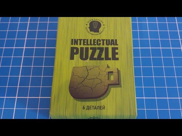 Собрать Intellectual puzzle  Кружка из 6 деталей (Arrange the Cup out of 6 pieces)