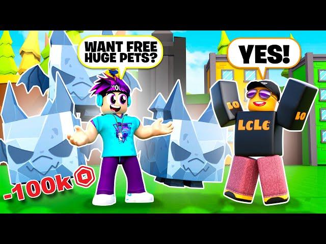 Spending $100,000 Robux to Hatch HUGE Gargoyles For LCLC in Pet Simulator X!