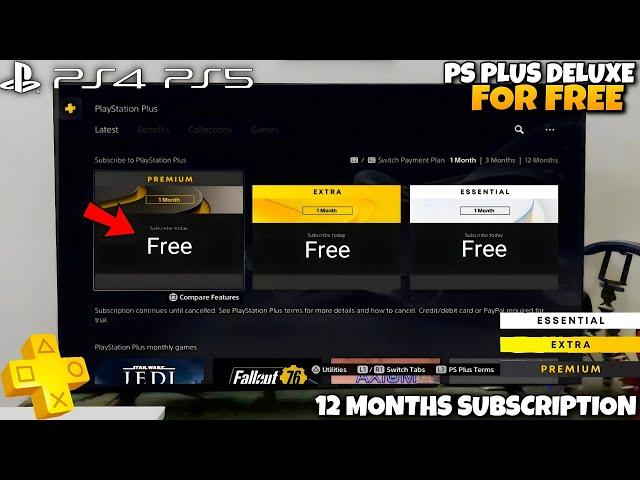 How to get ps plus deluxe 14 days trial on PS4/PS5 |PS Plus Deluxe/Extra/essential trial