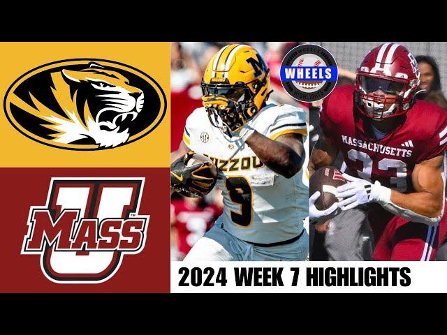 #21 Missouri vs Massachusetts | Full Game Highlights | 2024 College Football Highlights