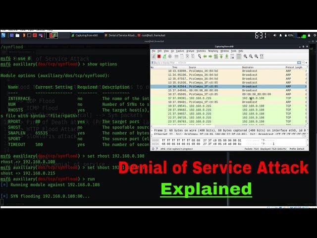 DOS Attack explained with practical