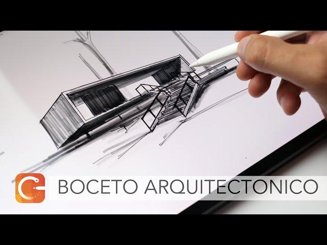 BOCETO ARQUITECTÓNICO EN CONCEPTS APP - Aplicaciones para ARQUITECTOS