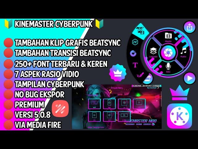  Kinemaster 5.0.8 Cyberpunk _ Tambahan Klip Grafis & Transisi BeatSync _ Stiker & Efek Tambahan