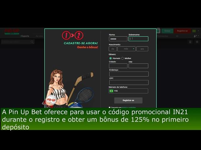 Como se cadastrar na Pin Up Bet novos usuários do Brasil