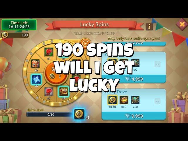 Lords Mobile Spin Event