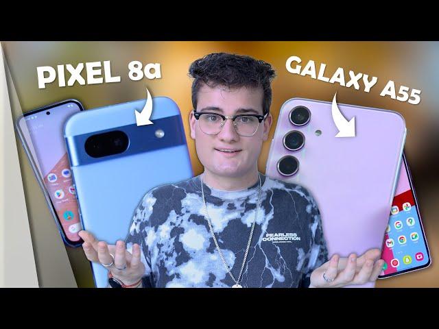 Mittelklasse Android: Google Pixel 8a vs. Samsung Galaxy A55