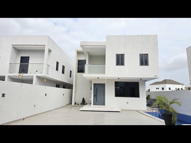 Beautifully Built 4bedroom House With A Pool And A Bar @  East Legon || tour 212