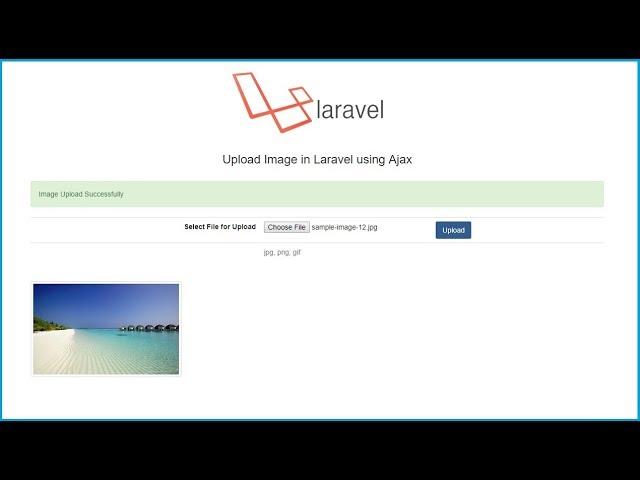 Ajax File Upload in Laravel