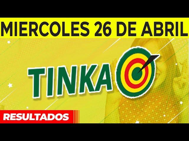 Resultado de Tinka del Miércoles 26 de Abril del 2023