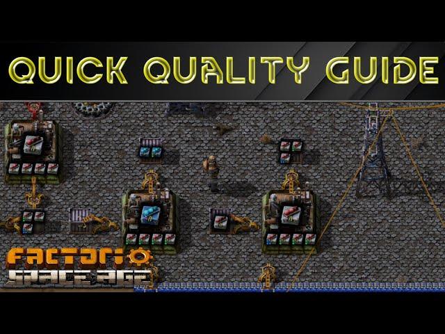 QUALITY Explained Quick GUIDE 2024 - Factorio Space Age Tips