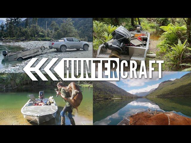 Outboard Jet boating and Deerhunting in Fiordland NZ with Huntercraft