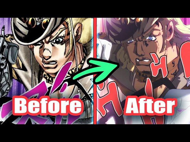 Process of Jojo SBR trailer and compared the manga