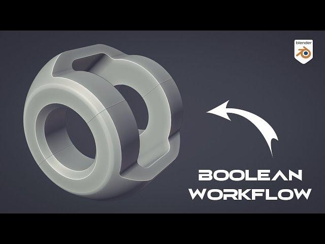 BOOLEAN workflow - Blender Hard Surface Modeling Tutorial