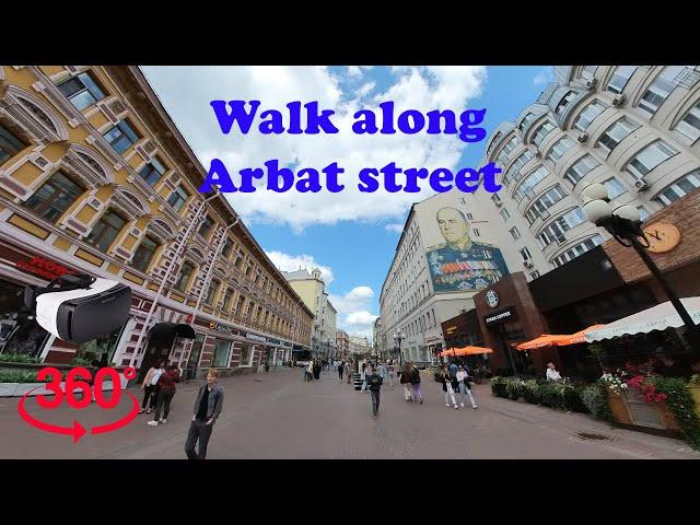 360 Video Russia, Moscow - Arbat street / Прогулка по Арбату