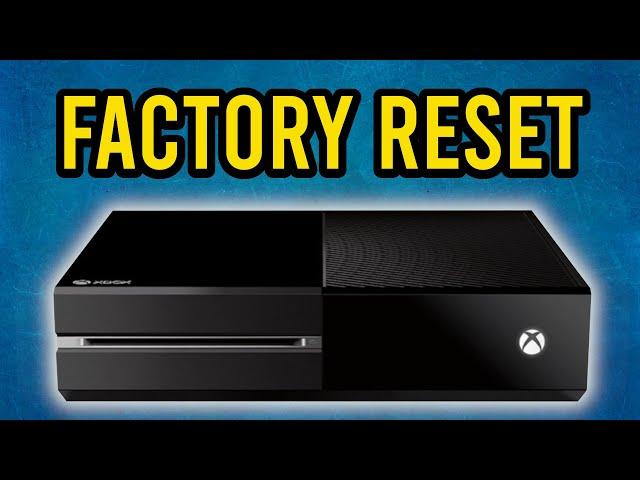 How to Factory Reset an Xbox One in 2023 | Delete Data Prior to Selling (including One X model)