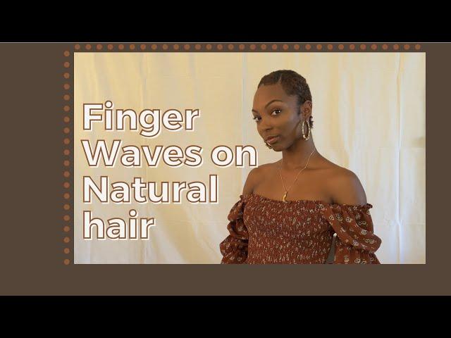 How I do Finger Waves on my Natural hair | beginner friendly | Jada Rose