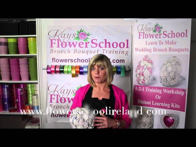 Brooch Bouquet Training at Kays Flower school