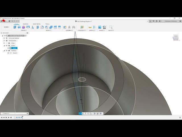 Fusion 360 B Object 2: Revolve