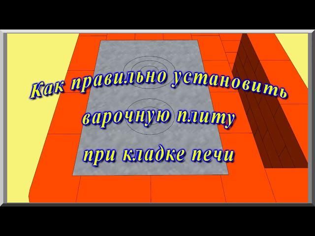 Печь из кирпича своими руками: правильная установка варочной плиты (видеоурок)