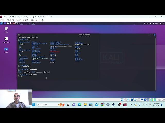 kali linux crack fb in seconds 2024 kali linux commands