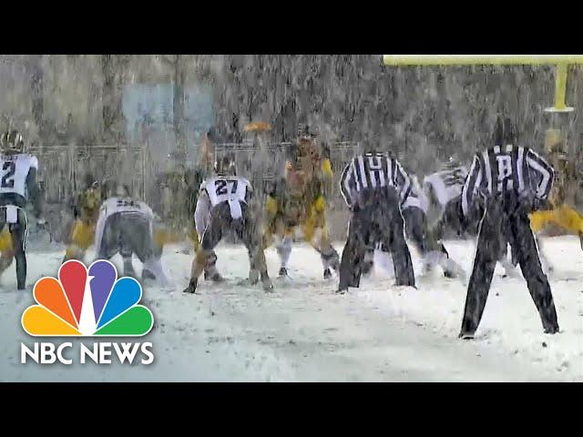 Watch: Central Michigan, Western Michigan Football Game In Whiteout Conditions