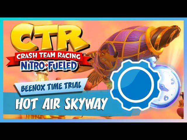 Hot Air Skyway - Developer Time Trial  (2:12:49 vs 2:13:49) | Crash Team Racing Nitro-Fueled